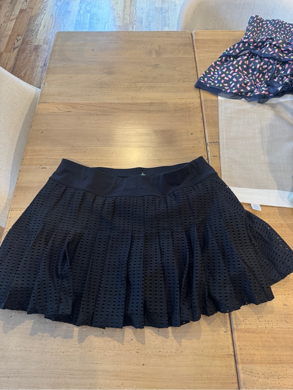 Tuckernuck sport Cane tennis mesh skirt Black
